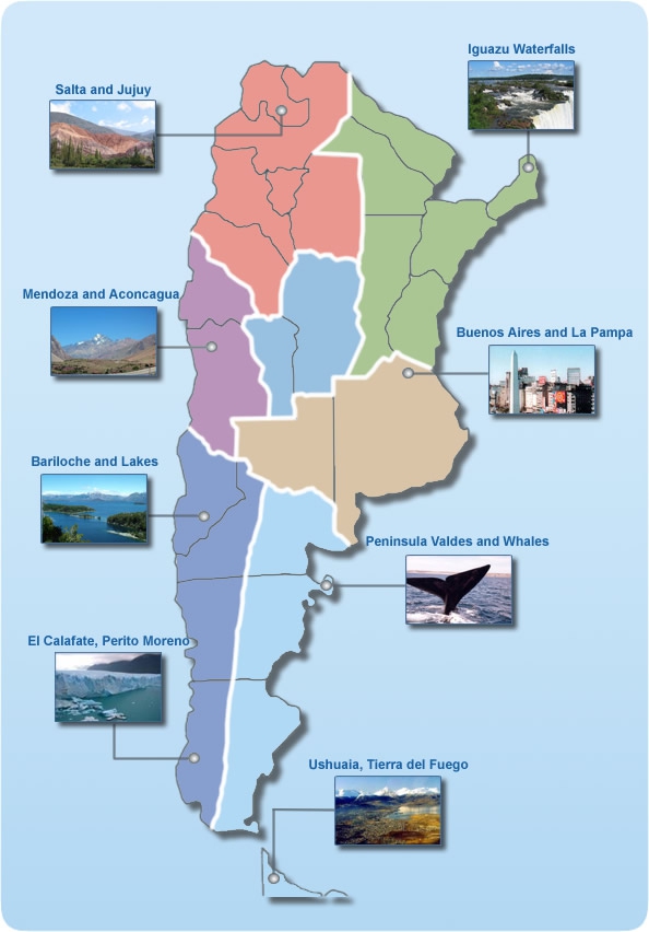 Mapa Turistico De Argentina